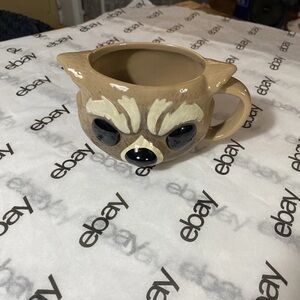 Funko Marvel Rocket Raccoon 3D Ceramic Mug Guardians Of The Galaxy Tan/Brown